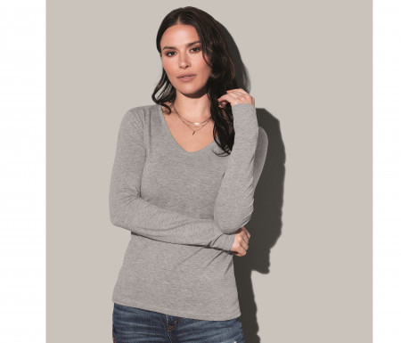 CLAIRE V-NECK LONG SLEEVE