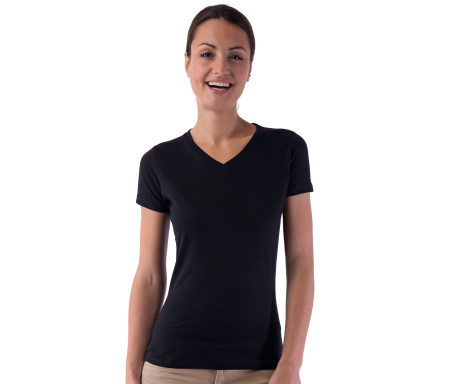 LADIES' V-NECK SUPERB TEE