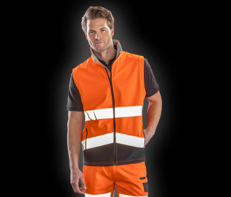 PRINTABLE SAFETY SOFTSHELL GILET